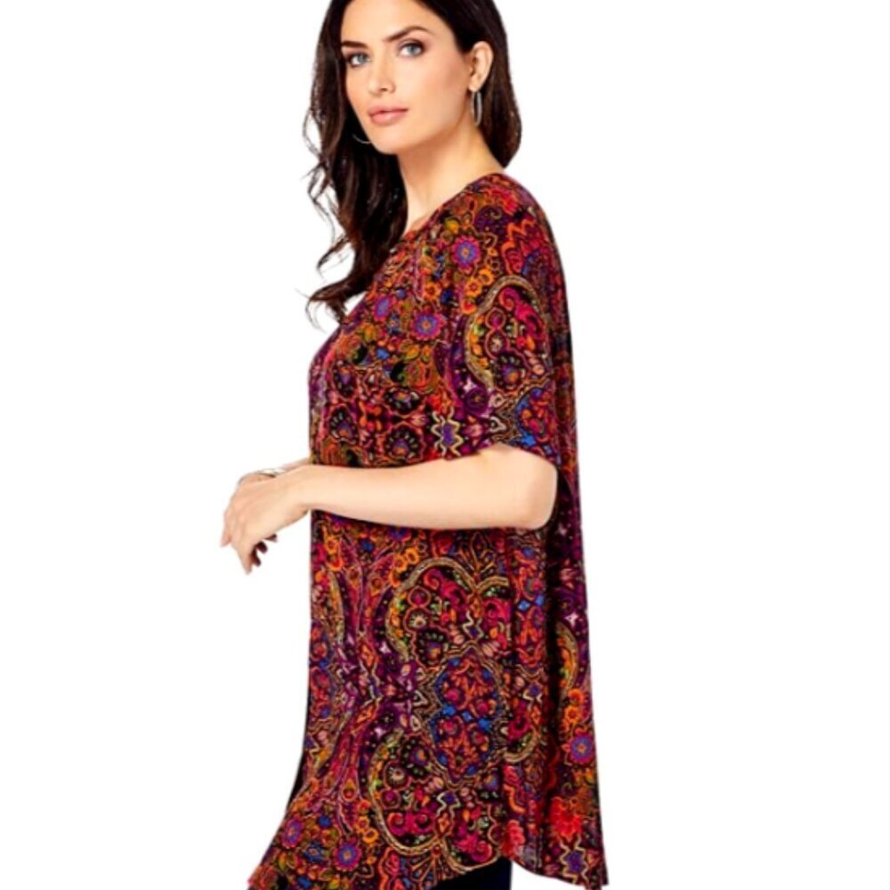 Roaman’s‎ Short Sleeve Angelina Tunic Top Sz 26W #88J